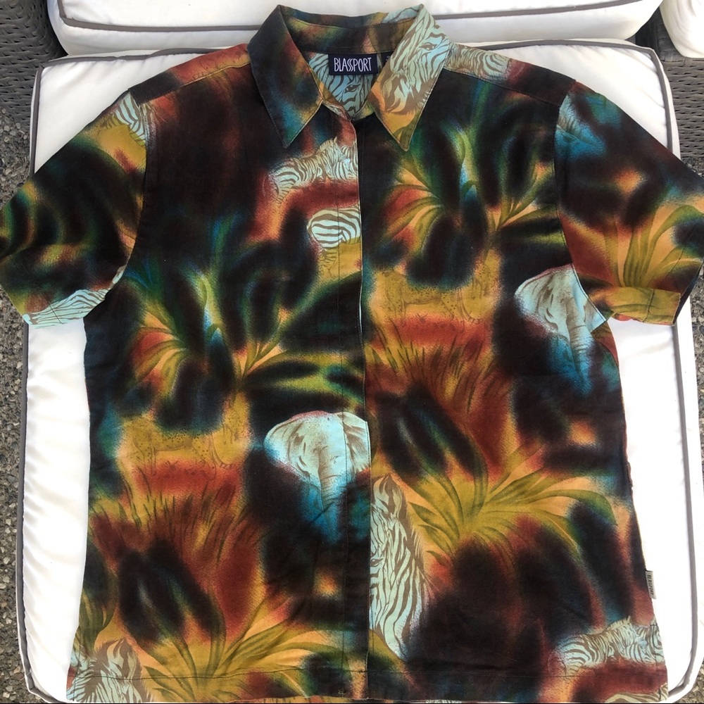 NEW Safari Button Up | Collared Short Sleeve Shirt